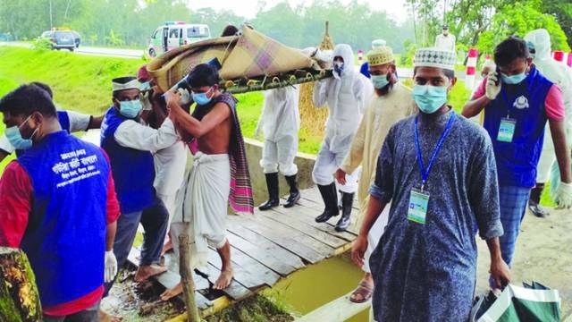 শেষ বিদায়ের সাথী গাউসিয়া কমিটির উদ্যোগে এবার করোনায় মৃতদের জন্য ভ্রাম্যমাণ গোসলখানা