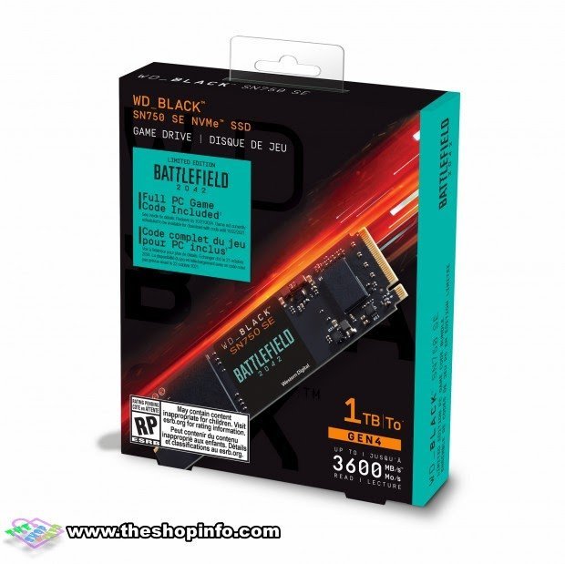 WD's Battlefield 2042 SSDs: 3.6GB/sec, $115 for 500GB, $180 for 1TB - The Shop Info - A Good Online Shopping Website.