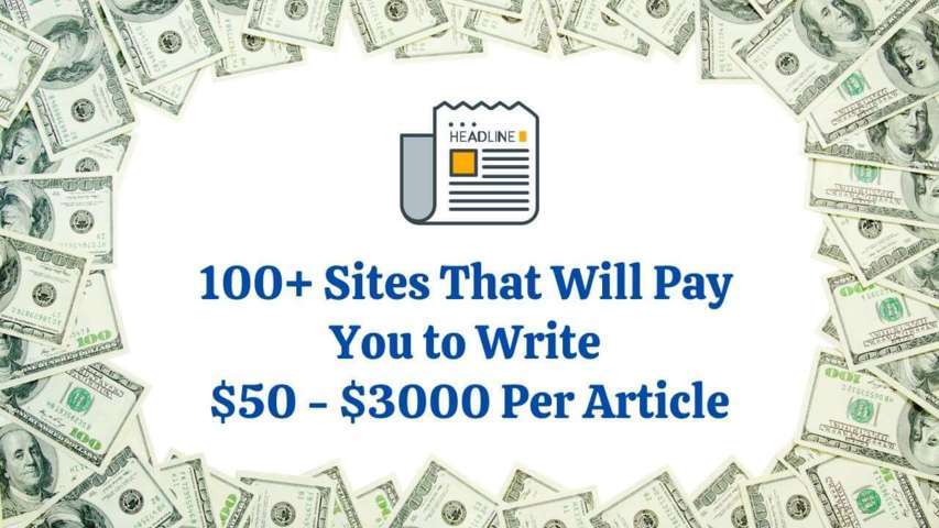 100+ Sites That Will Pay You to Write $50 - $3000 Per Article | StorialTech