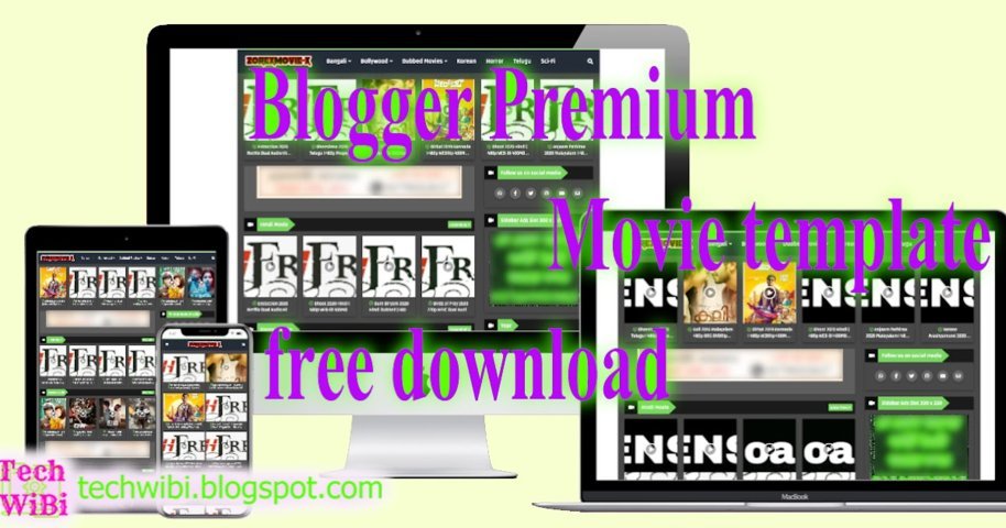 Blogger Premium Movie template free download | Tech WiBi