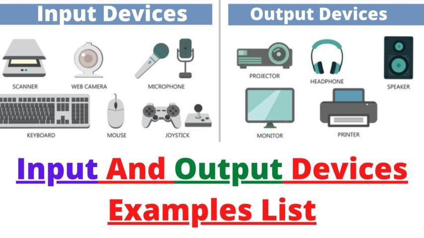 Input And Output Devices Examples List | AllResultUS