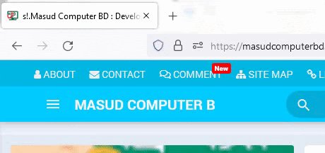 How to Animate Bloggers Browser Title bar? - Masud Computer BD