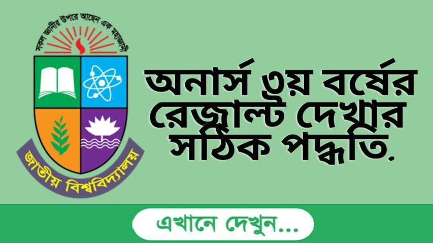 অনার্স ৩য় বর্ষের রেজাল্ট ২০২২ (NU Honours 3rd year result)