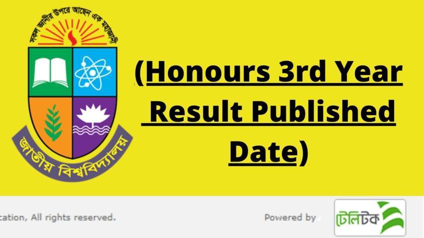 NU Honours 3rd Year Result 2022 Published Date