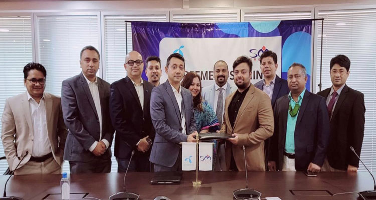 এসএম গ্রুপ অব কোম্পানিজের সাথে গ্রামীণফোনের কর্পোরেট চুক্তি | বাঙলা প্রতিদিন ২৪.কম