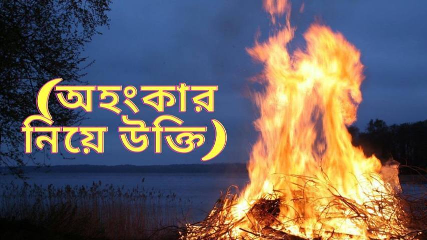 অহংকার নিয়ে উক্তি (ইসলামিক বাণী ও স্ট্যাটাস)