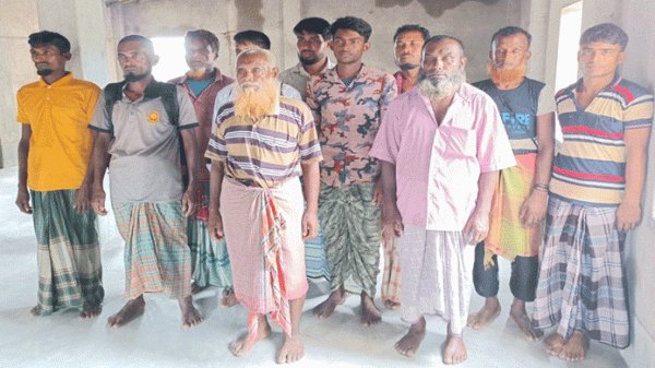 বঙ্গোপসাগরে নিখোঁজ ১১ জেলে ভারতে উদ্ধার