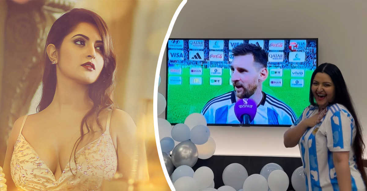 মেসিকে ‘উড়ন্ত চুমু’ পরীমণির - Nobokontho24