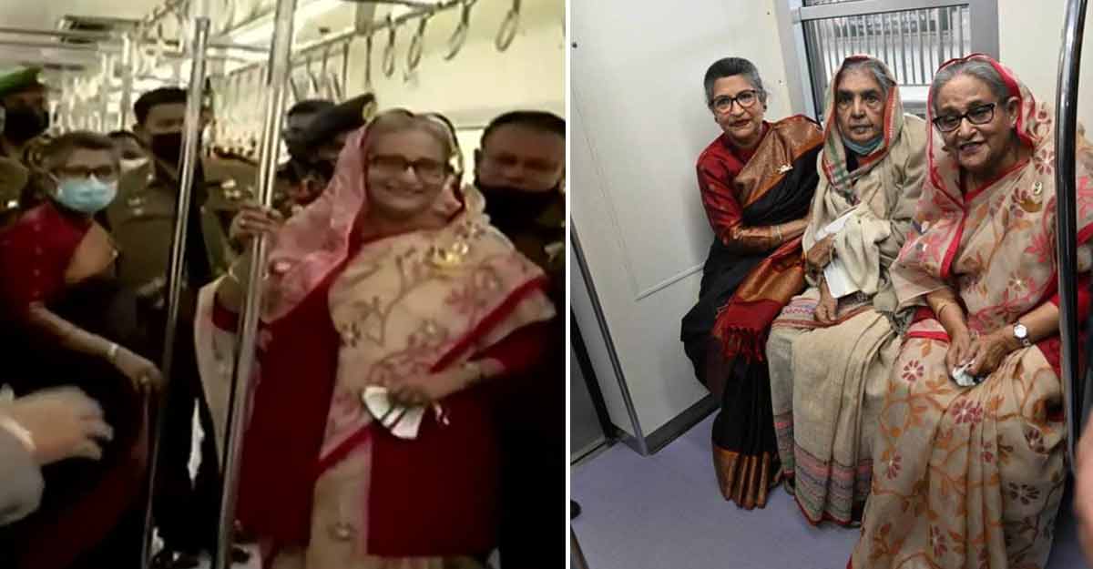 মেট্রোরেলে প্রধানমন্ত্রীর ১৯ মিনিট - Nobokontho24