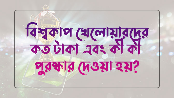 বিশ্বকাপ খেলোয়ারদের কত টাকা এবং কী কী পুরষ্কার দেওয়া হয় - AmarLoad.Com