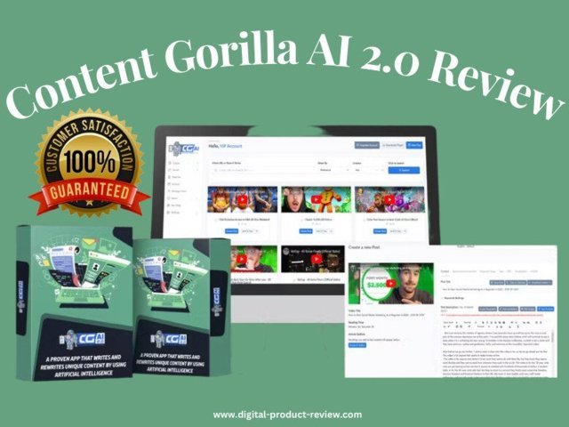 Content Gorilla AI 2.0 Review | Benefits And Cons-OTO-Bonuses