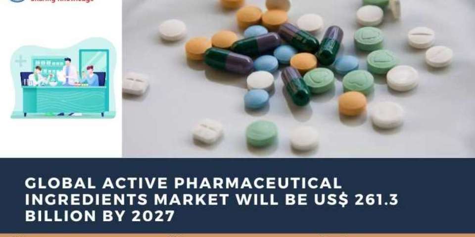 Global Active Pharmaceutical Ingredients Market will be USD 261.3 Billion by 2027, Size, Share, Growth | Renub Research