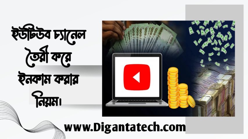 ইউটিউব থেকে আয় করুন লাখ টাকারও বেশি | DigantaTech | Bangla Tech News