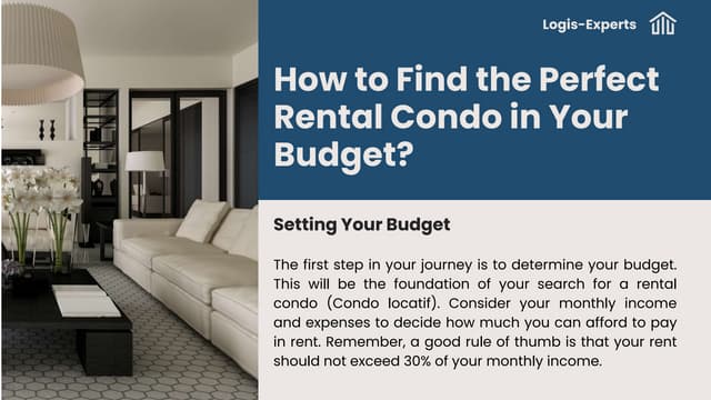 How to Find the Perfect Rental Condo in Your Budget | PPT