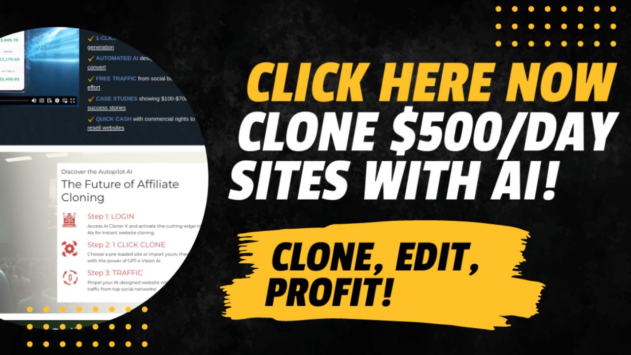 AI Cloner X Review - A.I "Clones" ANY High Earning Website + Get