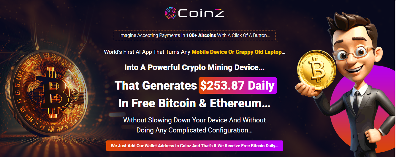 Coinz Review - Generates $253.87 Daily In Free Bitcoin