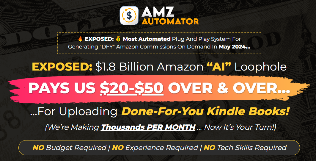 AMZ Automator Review - A.I Done-For-You Amazon System