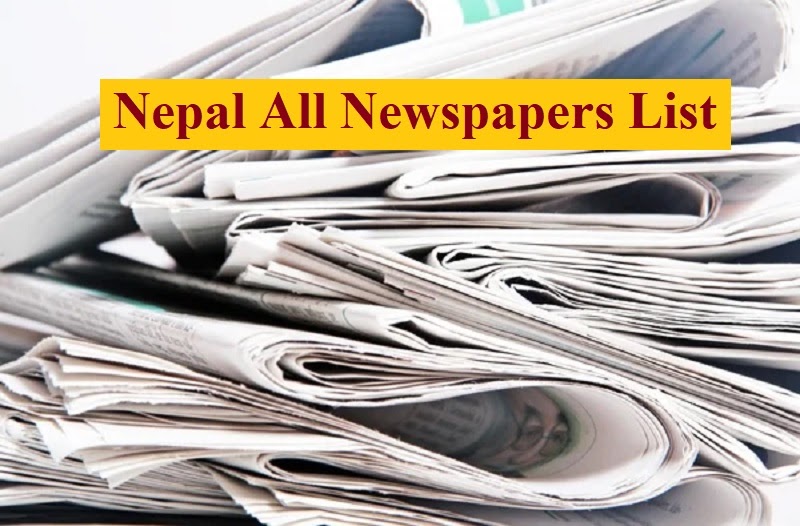 Nepal All Newspapers List - All Newspaper List