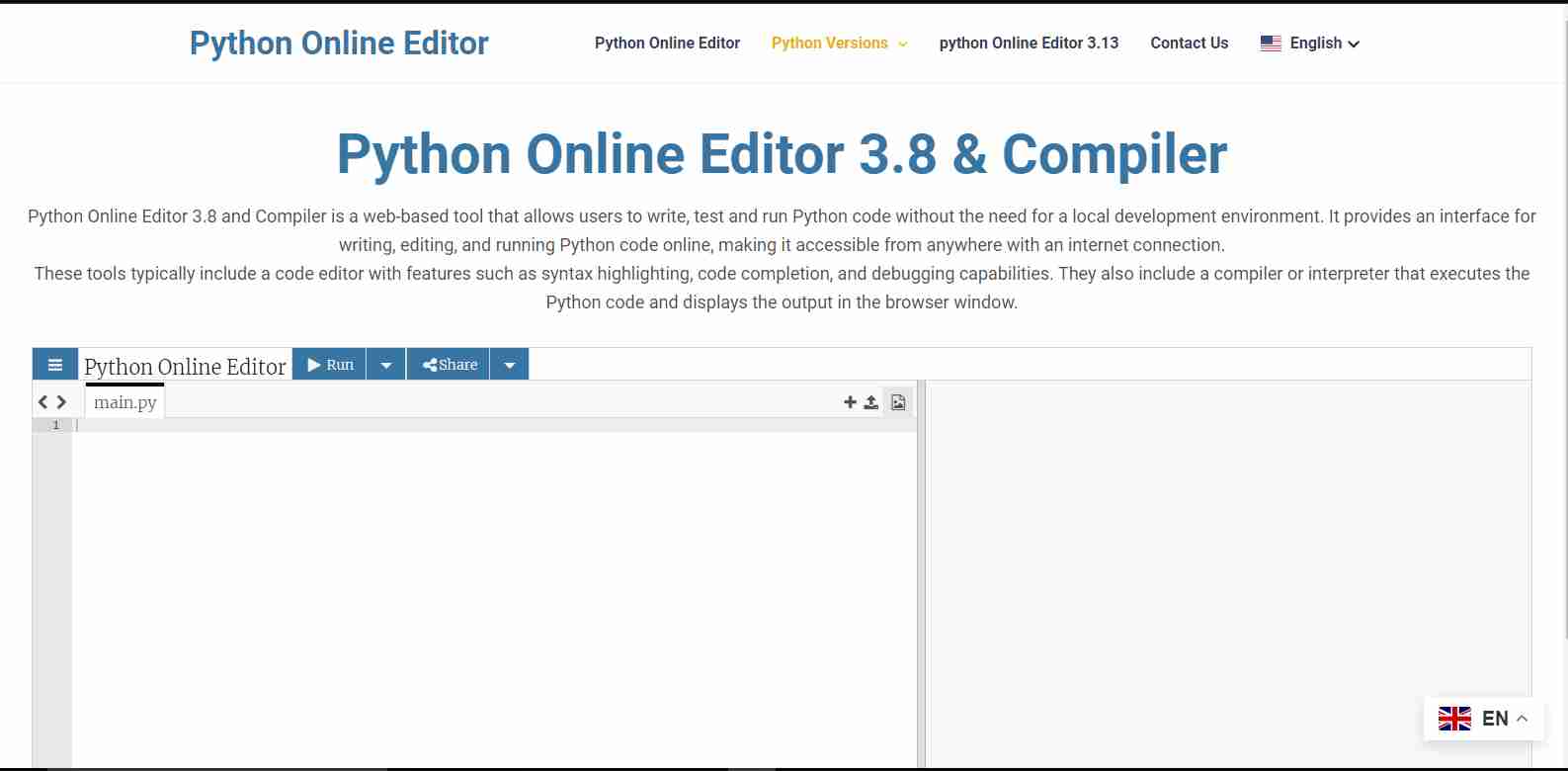 pythononline editor