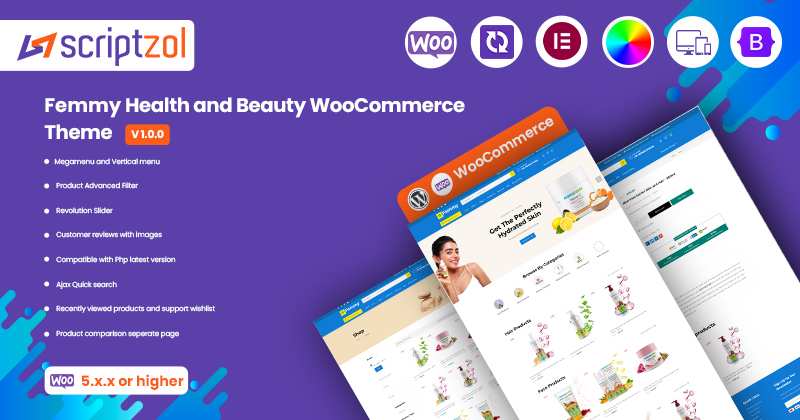 Femmy -  Health and Beauty WooCommerce Theme | Premium Health and Beauty Themes for WooCommerce - Scriptzol