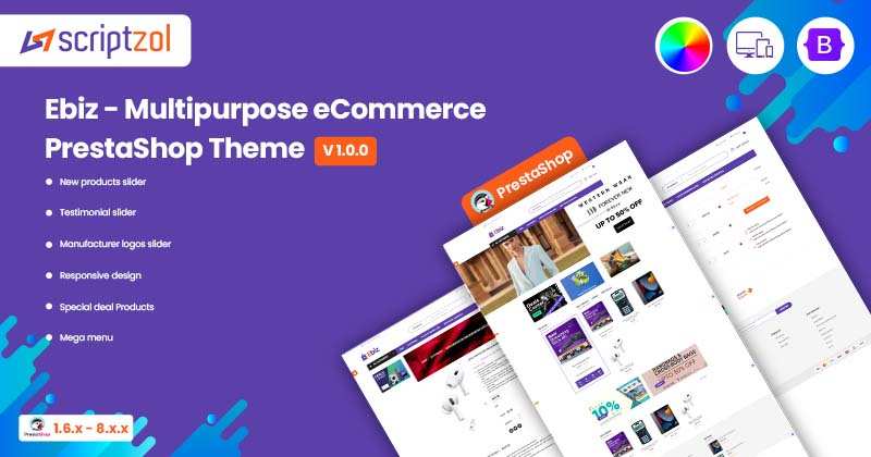 Ebiz - Multipurpose eCommerce PrestaShop Theme | Multivendor PrestaShop Theme - Scriptzol