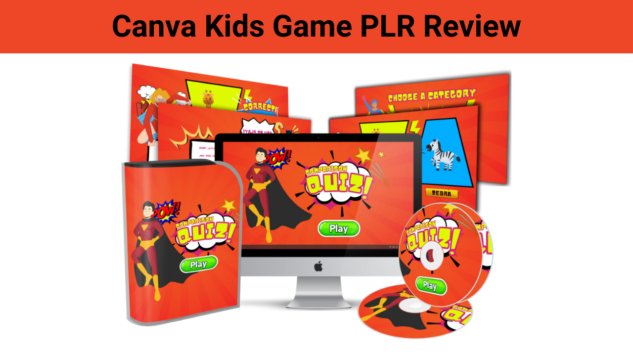 Canva Kids Game PLR Review - Launch Game Business with No S