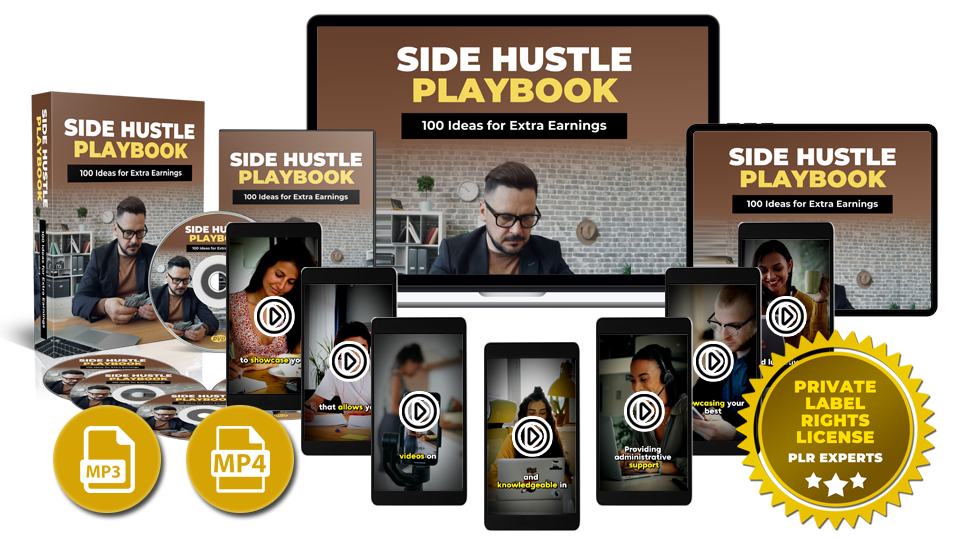 Side Hustle Playbook Review - Brand New! 100 Movie-Style Videos