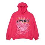 sp5der pink hoodie