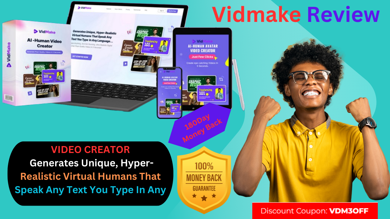 Vidmake Review - World’s First Generative “Ai-Human” Spokespe