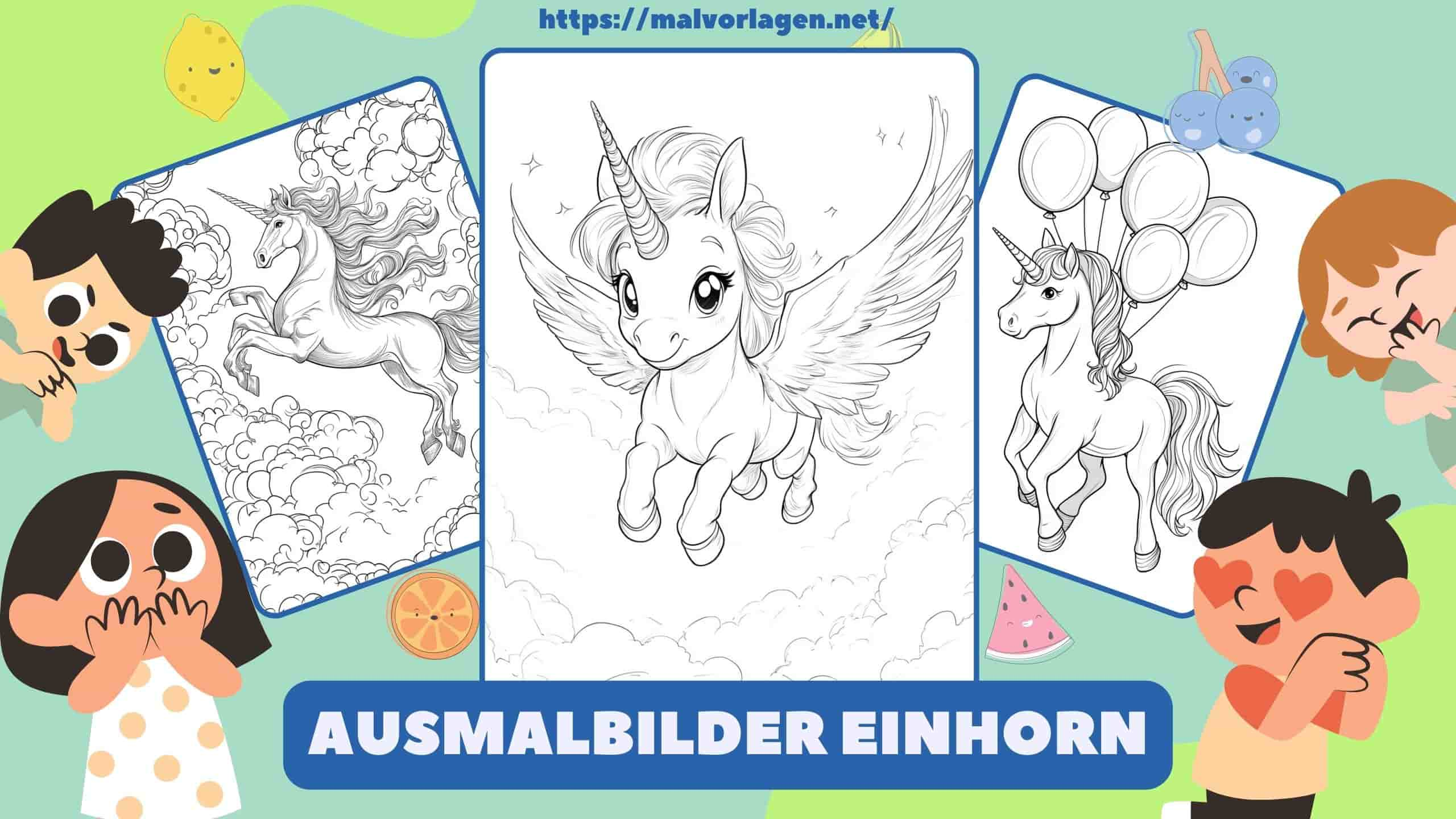 Top 30 Einhorn-Ausmalbilder für lustiges Ausmalen für Kinder - Malvorlagen.net