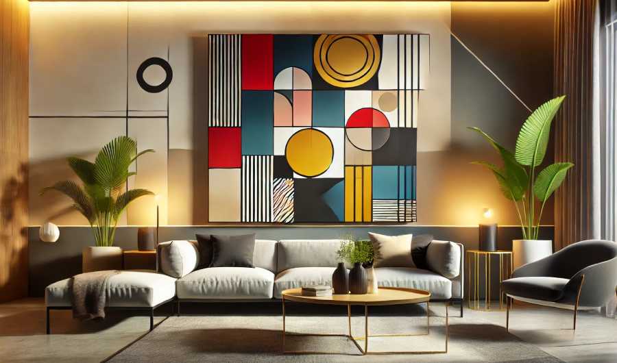 Modern Abstract Art Ideas to Elevate Your Living Room Walls