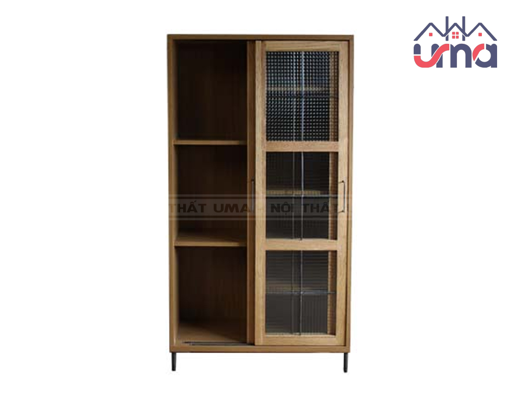 Tủ Bếp Gỗ Sồi 3 Tầng Cổ Điển TBG011 - Nội Thất UMA
