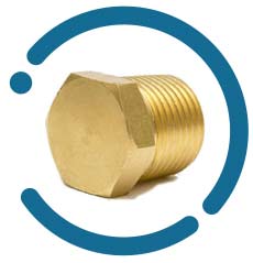 Hex Plug manufacturer in India | Brass threaded hex plug