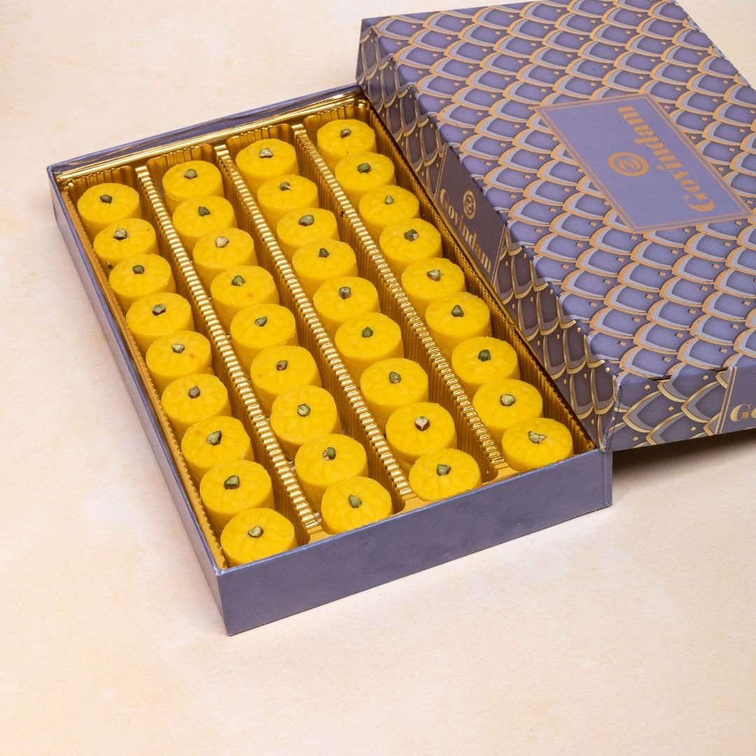 Fresh Kesar Peda Online | Premium Saffron Milk Sweet
