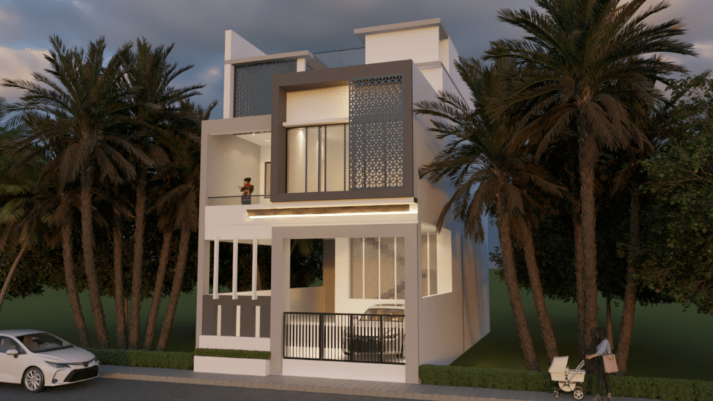 Low Cost Normal House Front Elevation Designs - Smartscale House Design