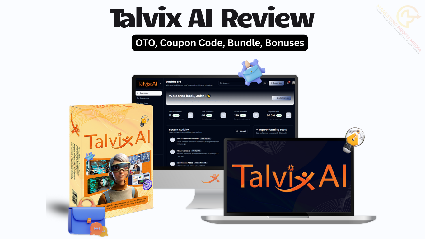 Talvix AI Review - Demo + OTOs + Coupon Code + Bonuses