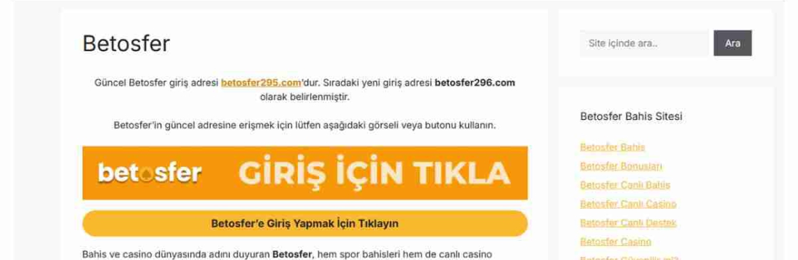 Betosfer Giriş