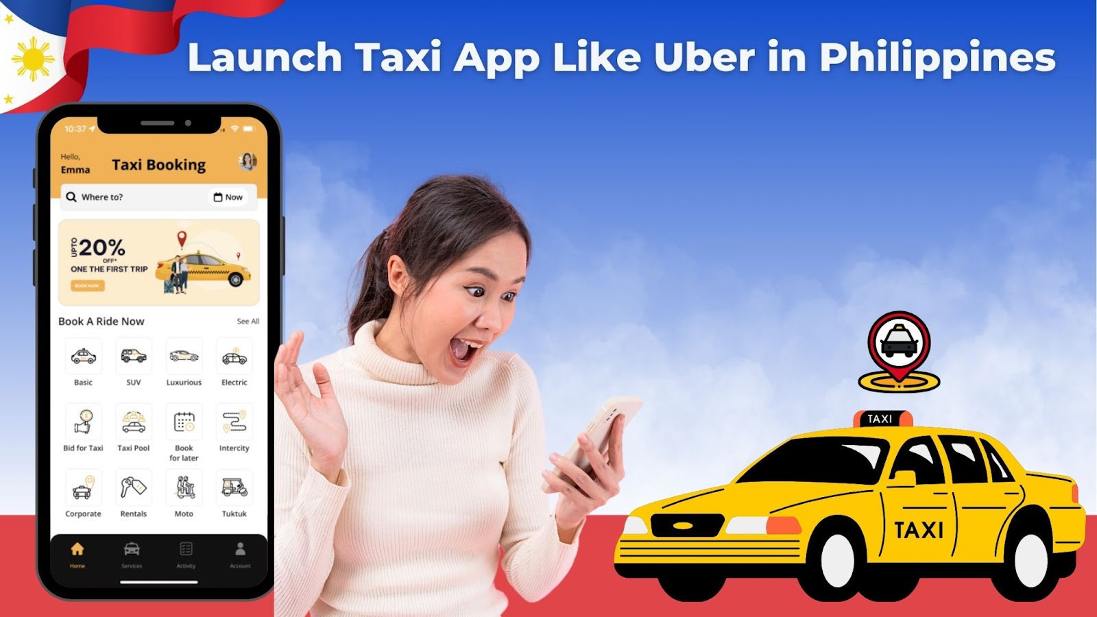 How To Successfully Launch A Taxi App Like Uber In The Philippines?