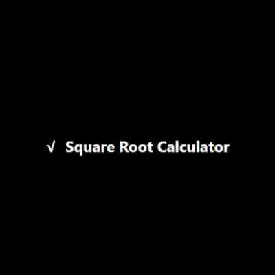 Square Root Calculator
