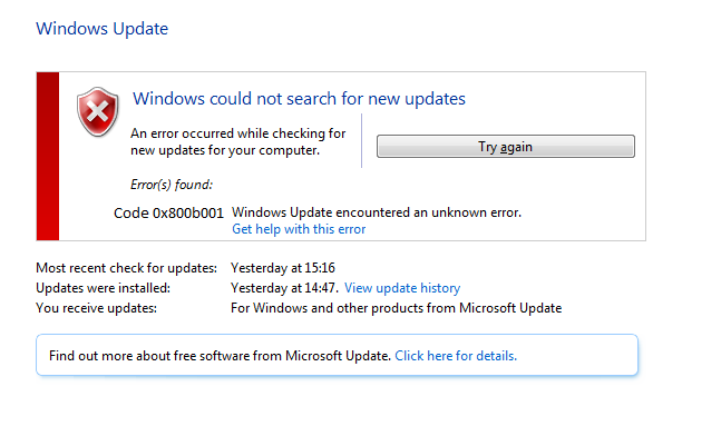 How To Fix Error code 0x800b001 in windows 10/11 update