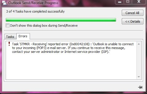Outlook Error Code 0x8004210B in Windows 10/11