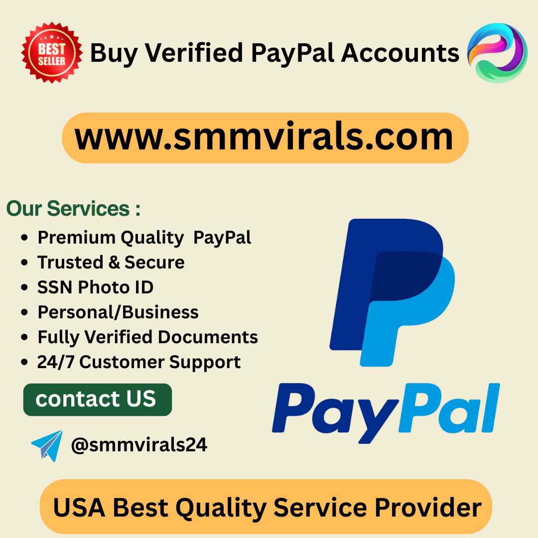 Best Place To Buy Verified PayPal Accounts In USA - SmmVirals